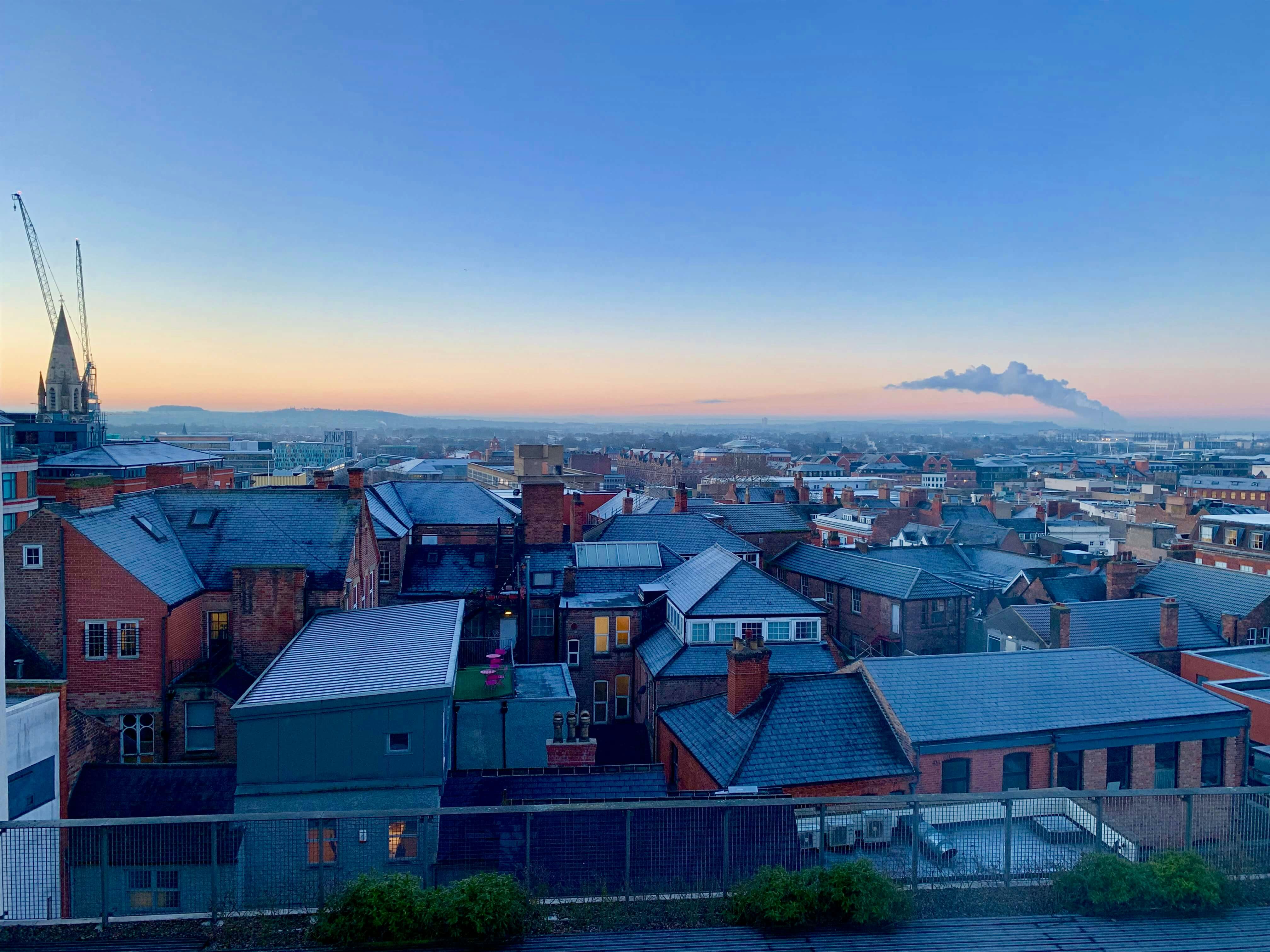 A view over the city of Nottingham